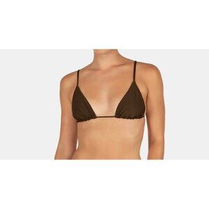 Mikoh Triangle Bikini Top Strings Tie Classic Wide Side Bottom Moderate Coverage